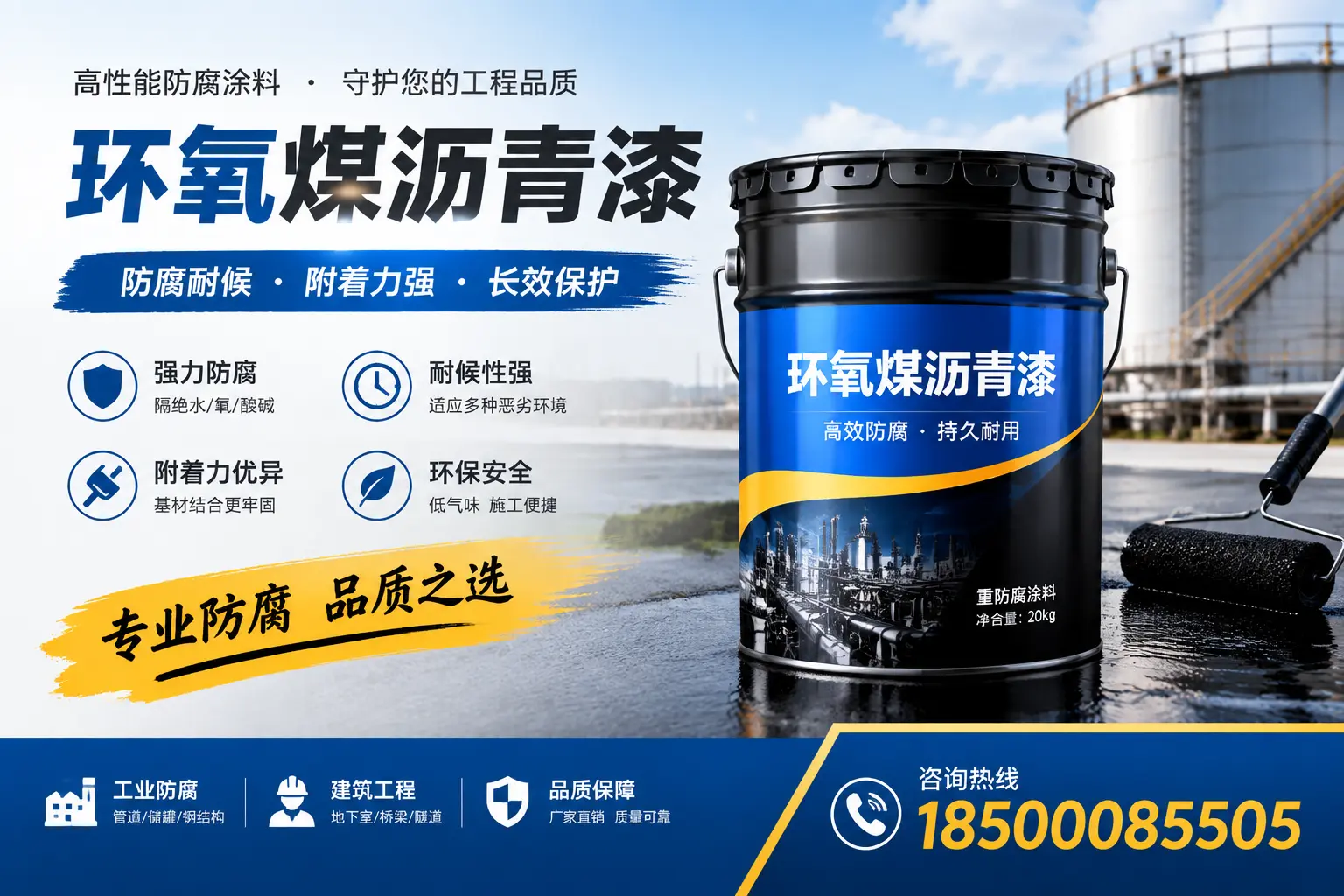 如何选择适合的环氧煤沥青漆?乌兰察布市场选型指南